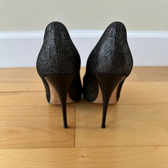 Giuseppe Zanotti Black Glitter Metallic Pumps Size 38- 100% Authentic! - Picture 3 of 4